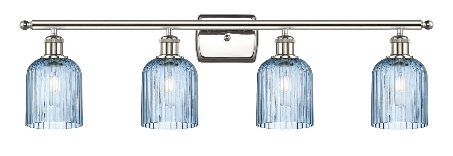 Innovations 516-4W-PN-G559-5BL Four Light Bath Vanity, Polished Nickel