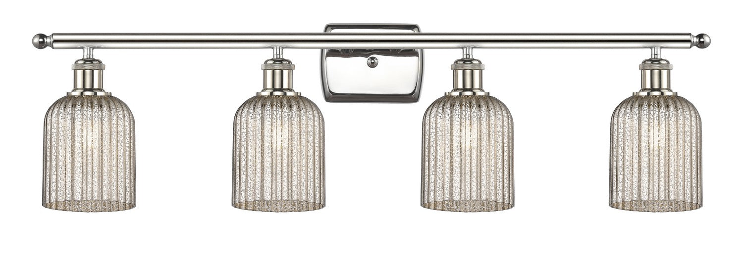 Innovations 516-4W-PN-G559-5ME Four Light Bath Vanity, Polished Nickel
