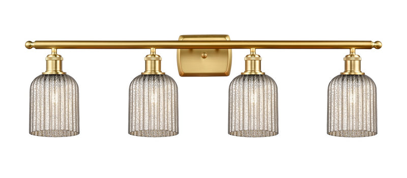 Innovations 516-4W-SG-G559-5ME Four Light Bath Vanity, Satin Gold