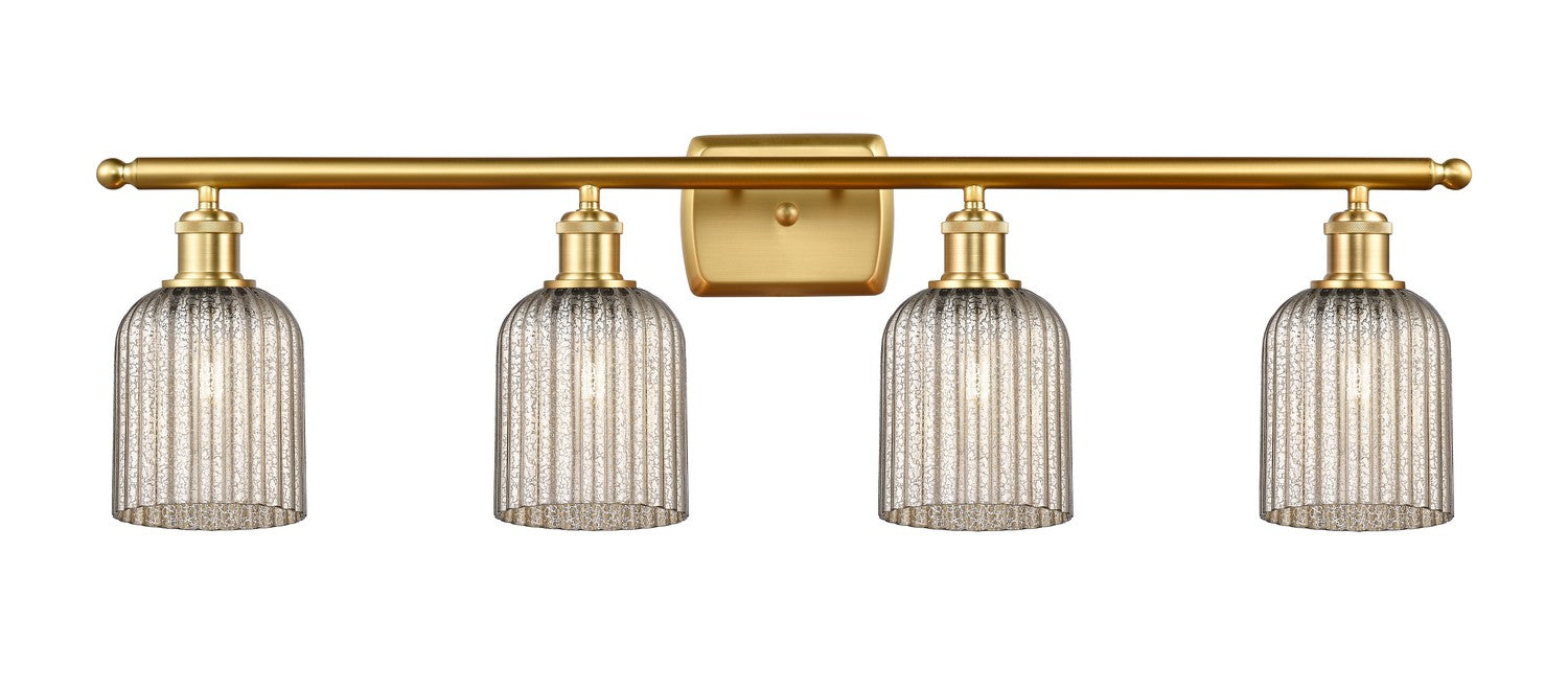 Innovations 516-4W-SG-G559-5ME Four Light Bath Vanity, Satin Gold