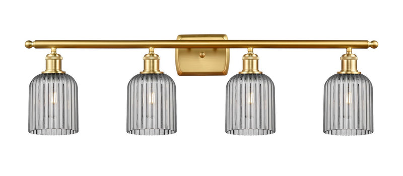 Innovations 516-4W-SG-G559-5SM Four Light Bath Vanity, Satin Gold