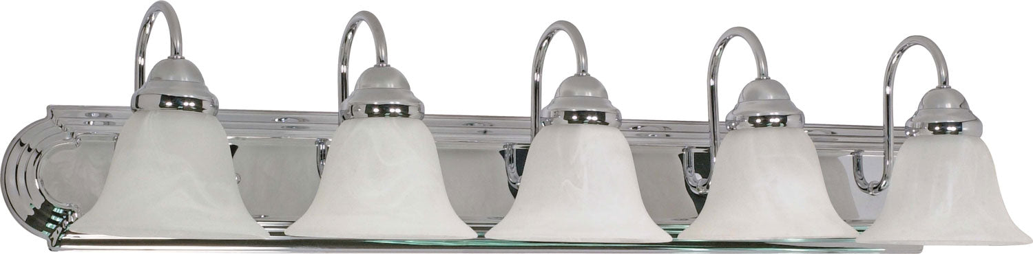 Nuvo Lighting 60-319 Five Light Vanity, Polished Chrome