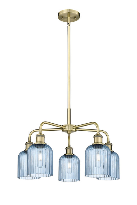 Innovations 516-5CR-AB-G559-5BL Five Light Chandelier, Antique Brass