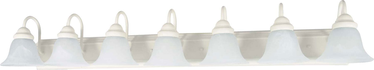 Nuvo Lighting 60-294 Seven Light Vanity, Textured White