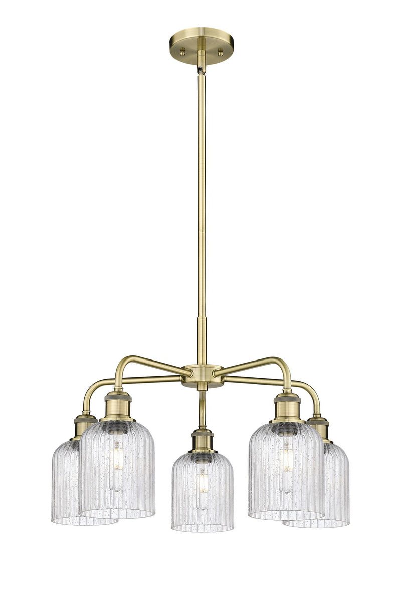 Innovations 516-5CR-AB-G559-5SDY Five Light Chandelier, Antique Brass