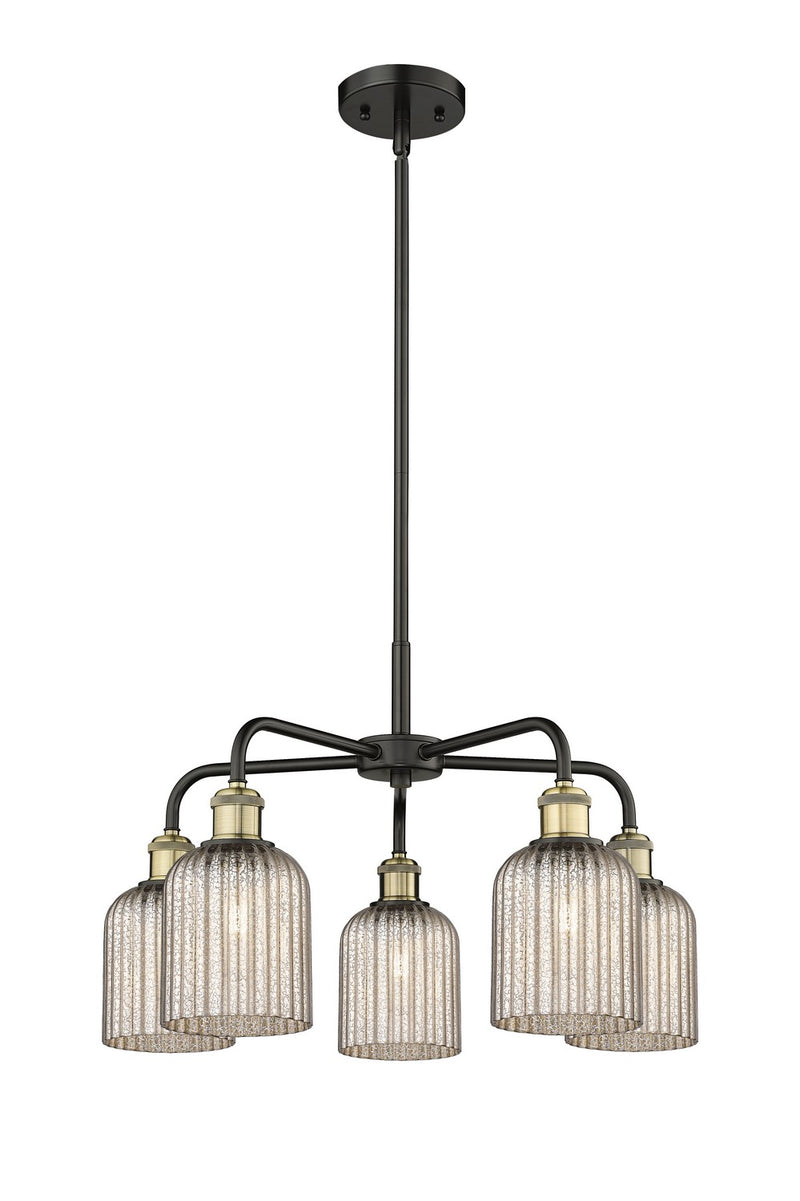 Innovations 516-5CR-BAB-G559-5ME Five Light Chandelier, Black Antique Brass