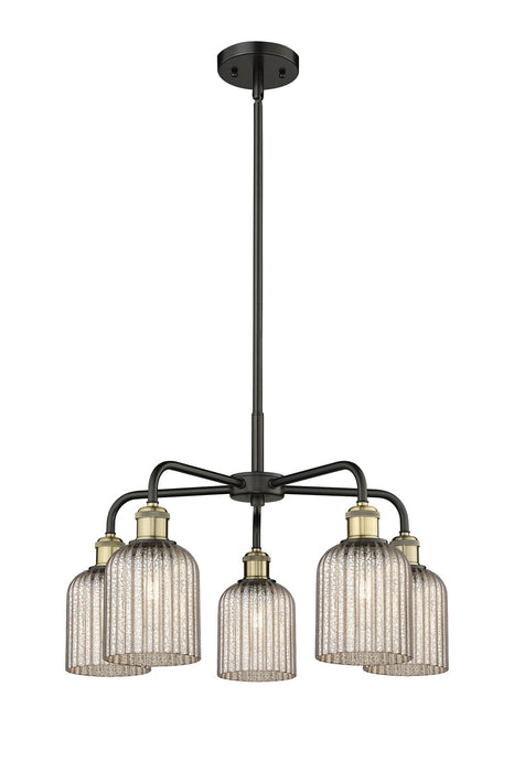 Innovations 516-5CR-BAB-G559-5ME Five Light Chandelier, Black Antique Brass