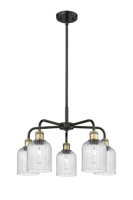 Innovations 516-5CR-BAB-G559-5SDY Five Light Chandelier, Black Antique Brass