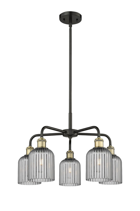 Innovations 516-5CR-BAB-G559-5SM Five Light Chandelier, Black Antique Brass