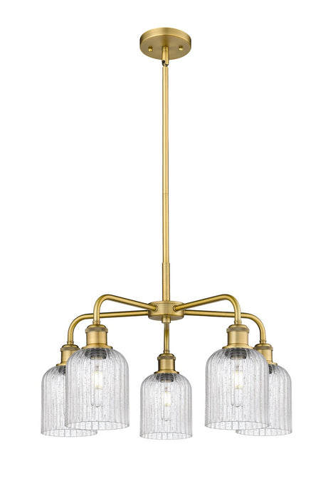 Innovations 516-5CR-BB-G559-5SDY Five Light Chandelier, Brushed Brass