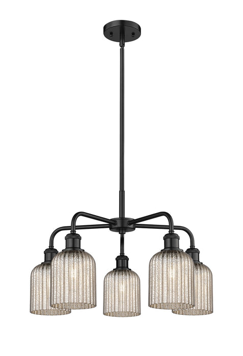 Innovations 516-5CR-BK-G559-5ME Five Light Chandelier, Matte Black