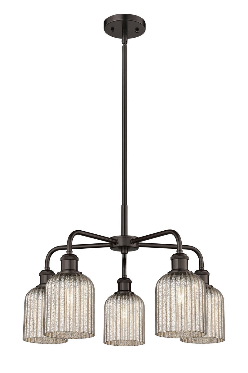 Innovations 516-5CR-OB-G559-5ME Five Light Chandelier, Oil Rubbed Bronze