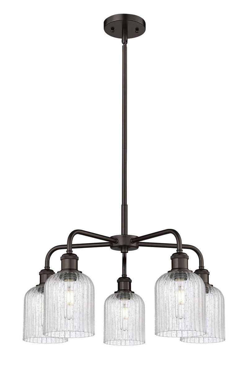Innovations 516-5CR-OB-G559-5SDY Five Light Chandelier, Oil Rubbed Bronze
