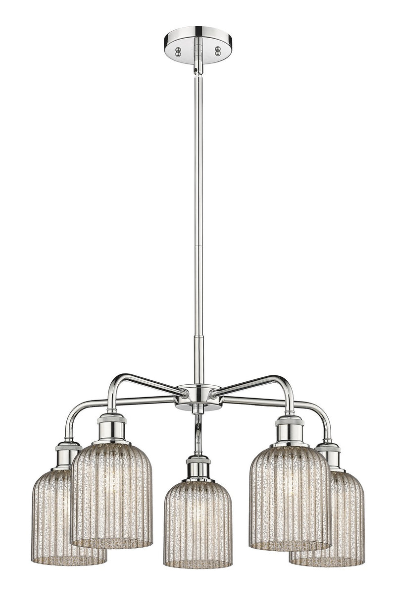 Innovations 516-5CR-PC-G559-5ME Five Light Chandelier, Polished Chrome