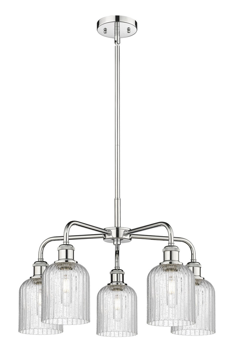 Innovations 516-5CR-PC-G559-5SDY Five Light Chandelier, Polished Chrome