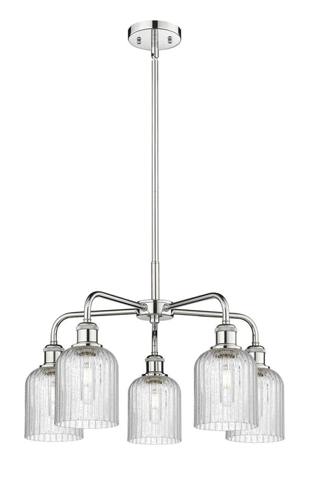 Innovations 516-5CR-PC-G559-5SDY Five Light Chandelier, Polished Chrome