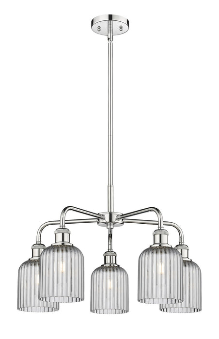 Innovations 516-5CR-PC-G559-5SM Five Light Chandelier, Polished Chrome
