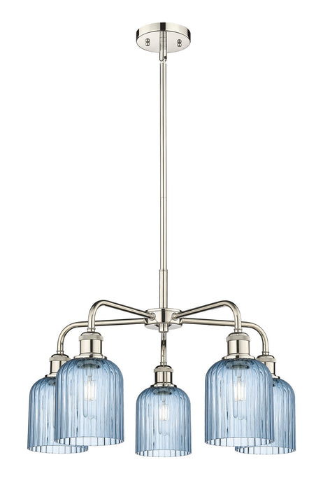 Innovations 516-5CR-PN-G559-5BL Five Light Chandelier, Polished Nickel