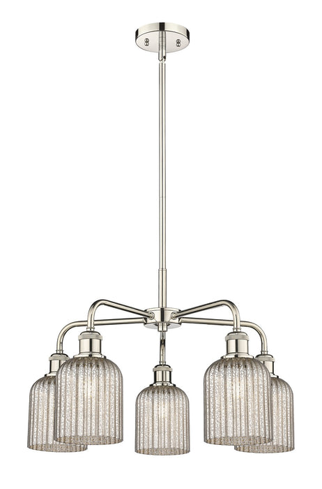 Innovations 516-5CR-PN-G559-5ME Five Light Chandelier, Polished Nickel