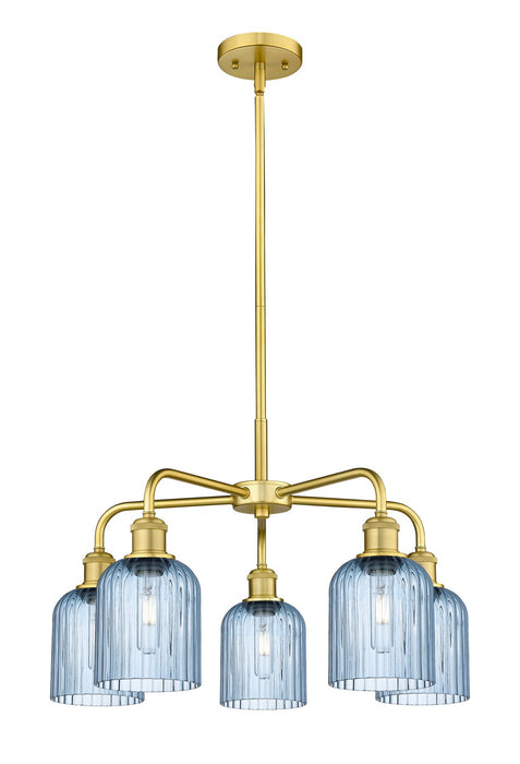 Innovations 516-5CR-SG-G559-5BL Five Light Chandelier, Satin Gold