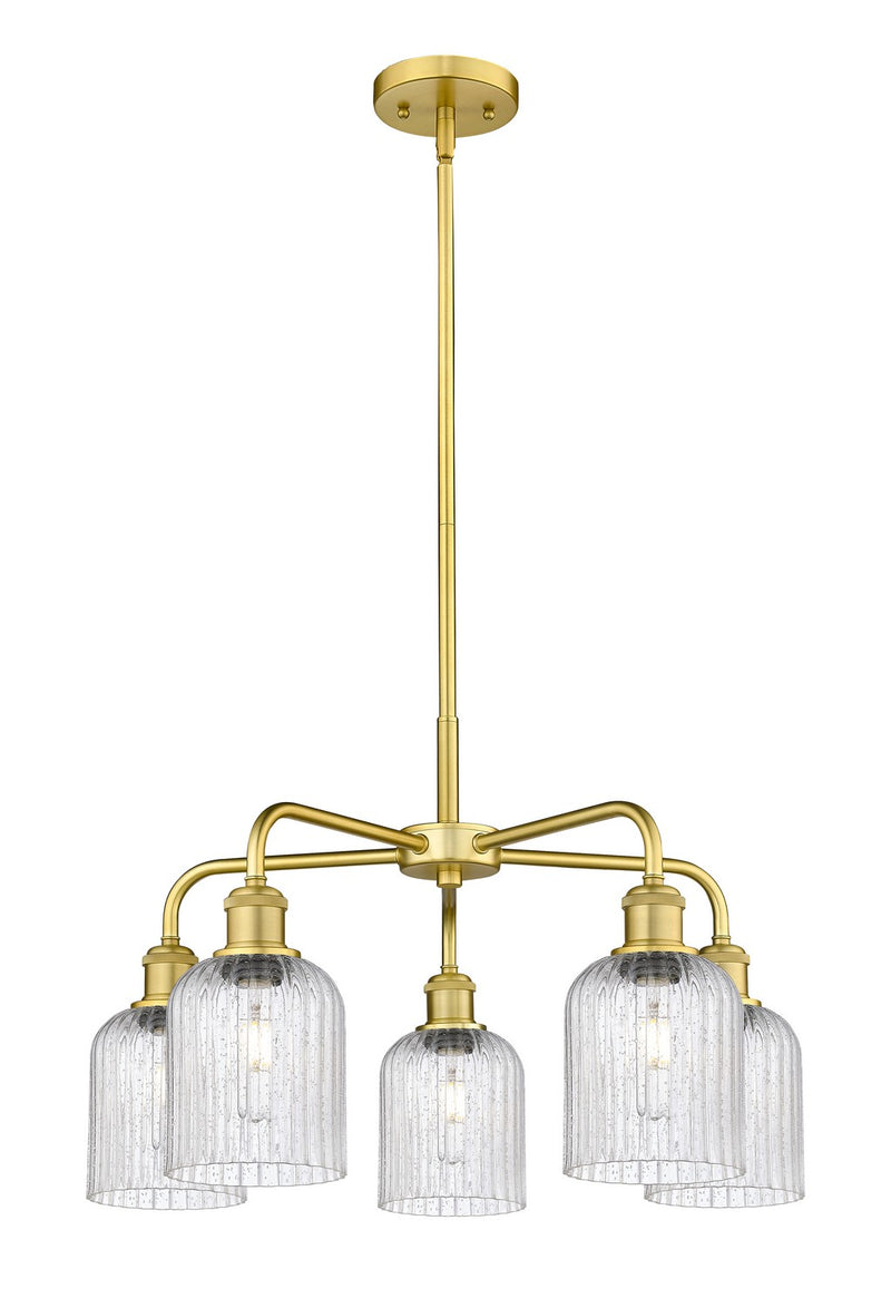 Innovations 516-5CR-SG-G559-5SDY Five Light Chandelier, Satin Gold