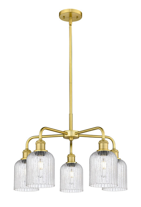 Innovations 516-5CR-SG-G559-5SDY Five Light Chandelier, Satin Gold