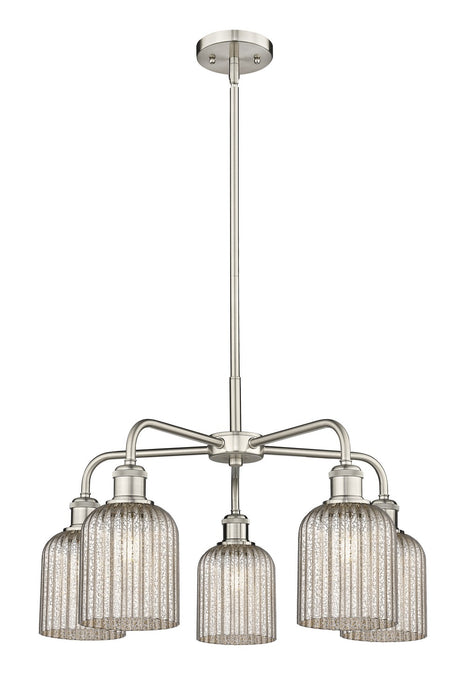 Innovations 516-5CR-SN-G559-5ME Five Light Chandelier, Satin Nickel