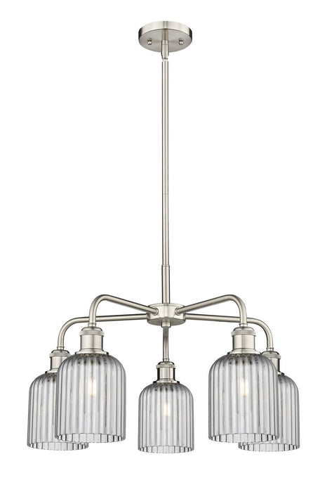 Innovations 516-5CR-SN-G559-5SM Five Light Chandelier, Satin Nickel