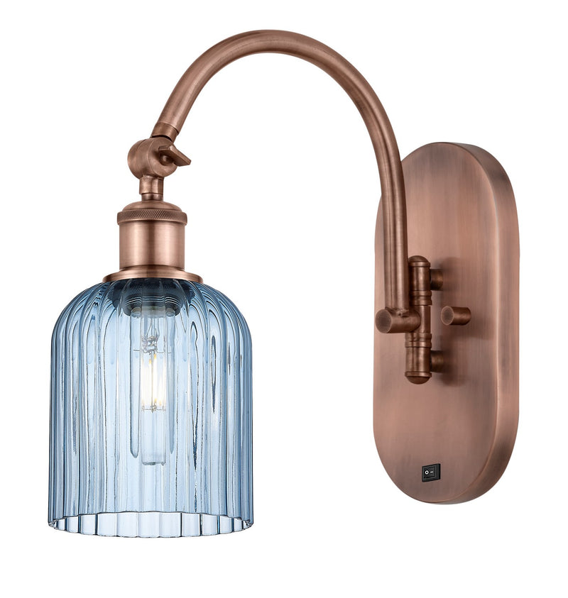 Innovations 518-1W-AC-G559-5BL One Light Wall Sconce, Antique Copper