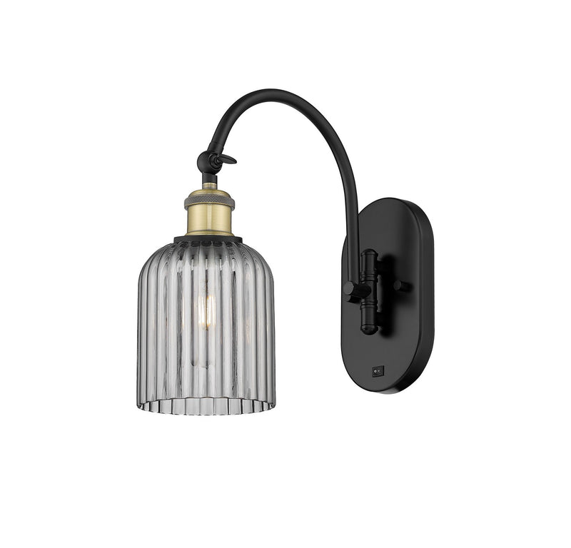 Innovations 518-1W-BAB-G559-5SM One Light Wall Sconce, Black Antique Brass
