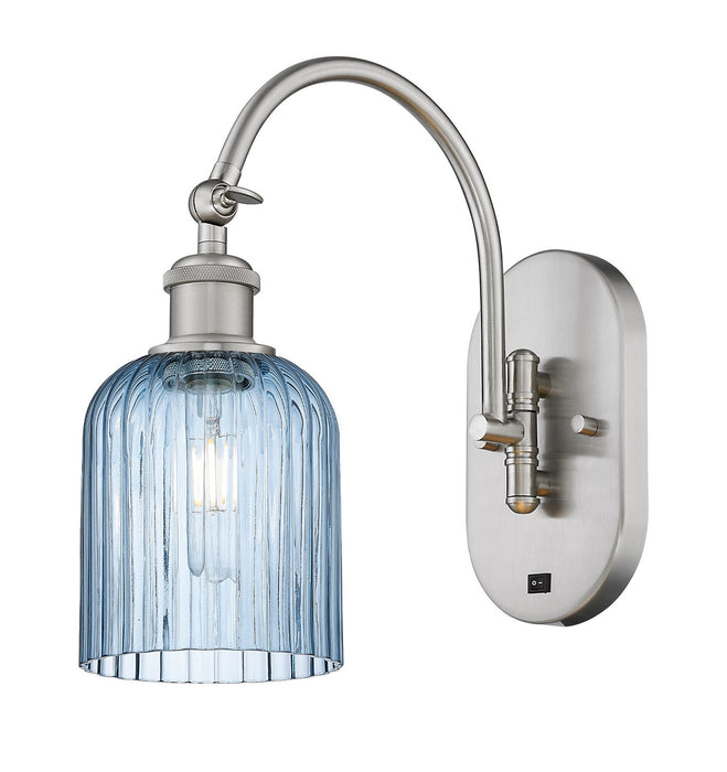 Innovations 518-1W-SN-G559-5BL One Light Wall Sconce, Brushed Satin Nickel