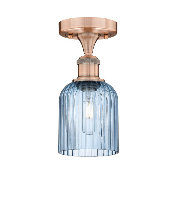 Innovations 616-1F-AC-G559-5BL One Light Semi-Flush Mount, Antique Copper