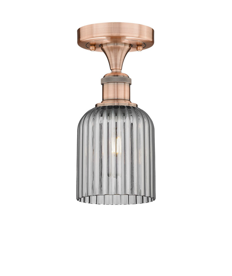 Innovations 616-1F-AC-G559-5SM One Light Semi-Flush Mount, Antique Copper