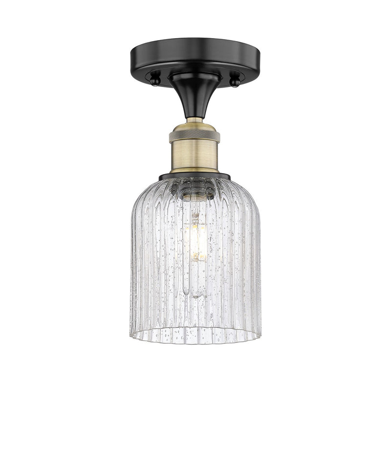 Innovations 616-1F-BAB-G559-5SDY One Light Semi-Flush Mount, Black Antique Brass