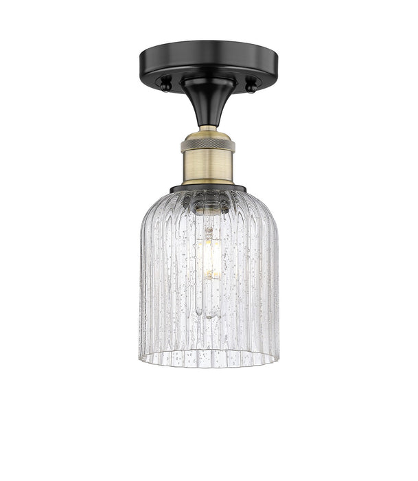 Innovations 616-1F-BAB-G559-5SDY One Light Semi-Flush Mount, Black Antique Brass
