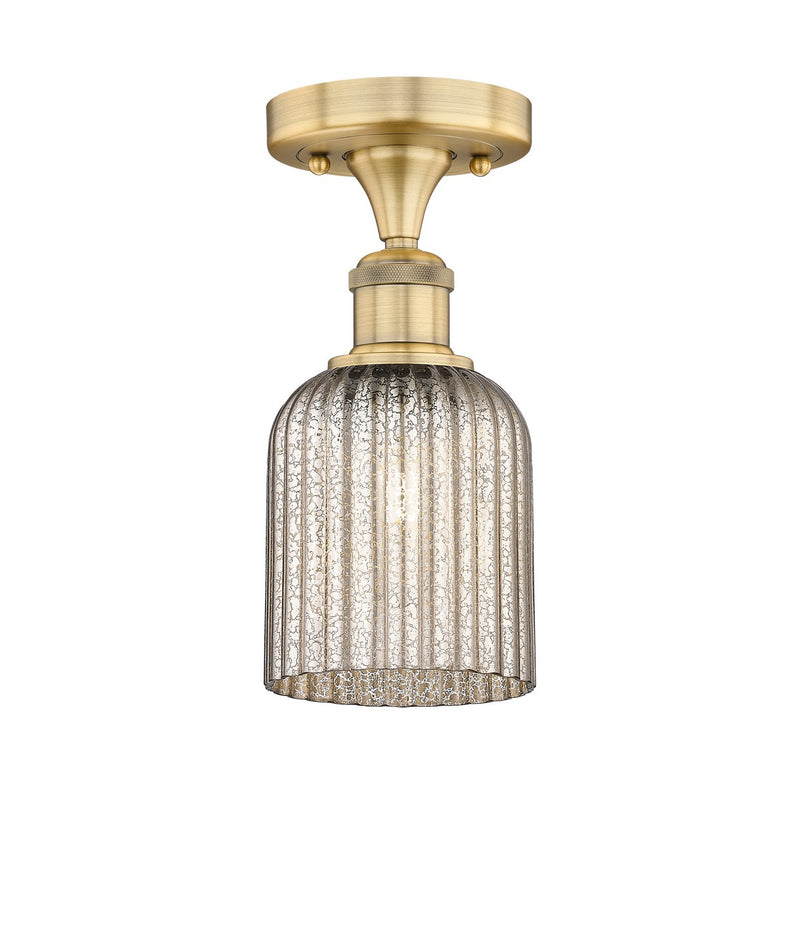 Innovations 616-1F-BB-G559-5ME One Light Semi-Flush Mount, Brushed Brass