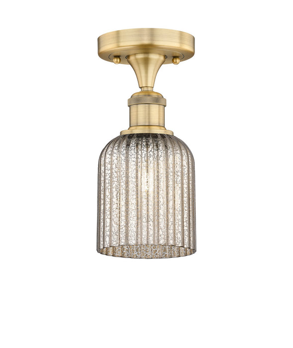 Innovations 616-1F-BB-G559-5ME One Light Semi-Flush Mount, Brushed Brass