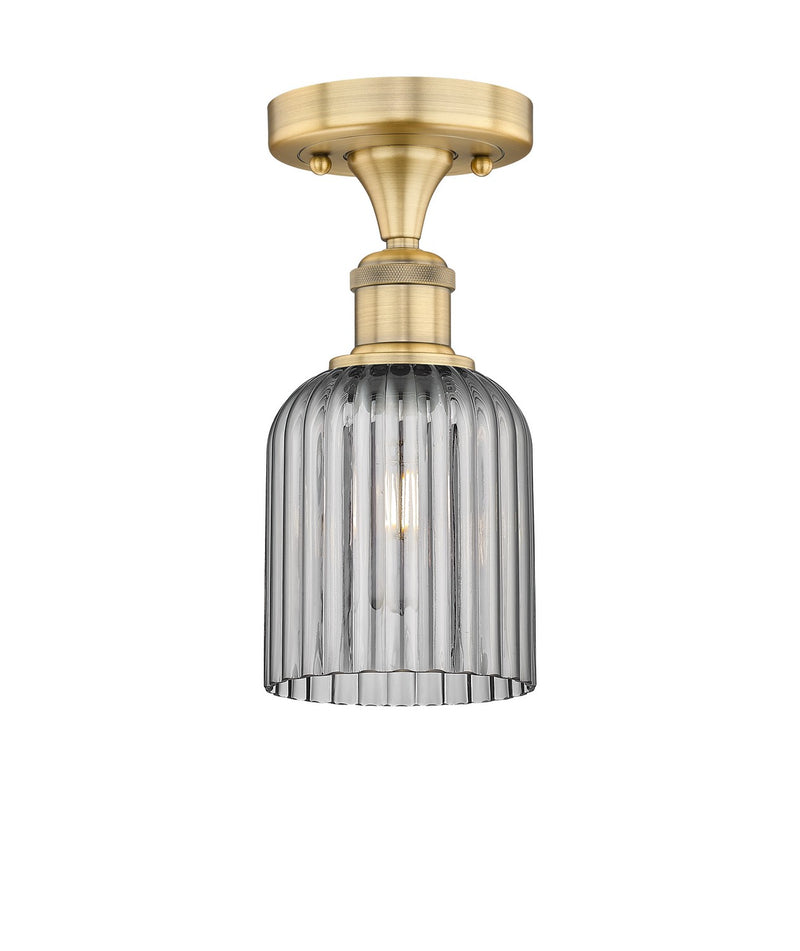 Innovations 616-1F-BB-G559-5SM One Light Semi-Flush Mount, Brushed Brass