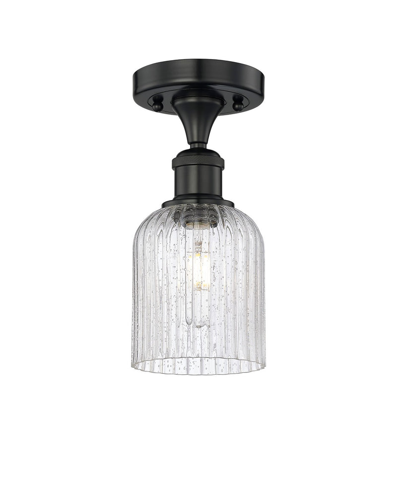 Innovations 616-1F-BK-G559-5SDY One Light Semi-Flush Mount, Matte Black