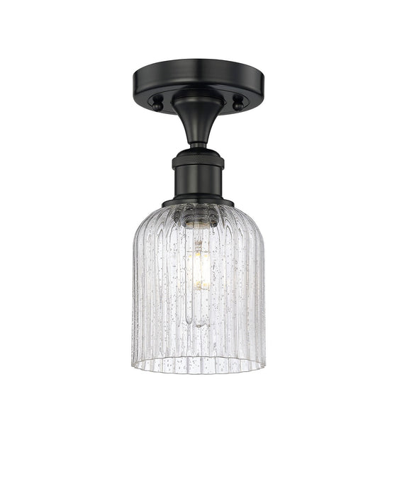 Innovations 616-1F-BK-G559-5SDY One Light Semi-Flush Mount, Matte Black