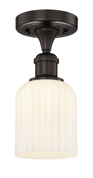 Innovations 616-1F-OB-G559-5GWH One Light Semi-Flush Mount, Oil Rubbed Bronze