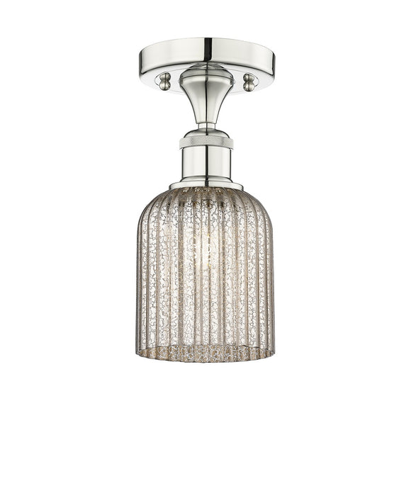 Innovations 616-1F-PN-G559-5ME One Light Semi-Flush Mount, Polished Nickel