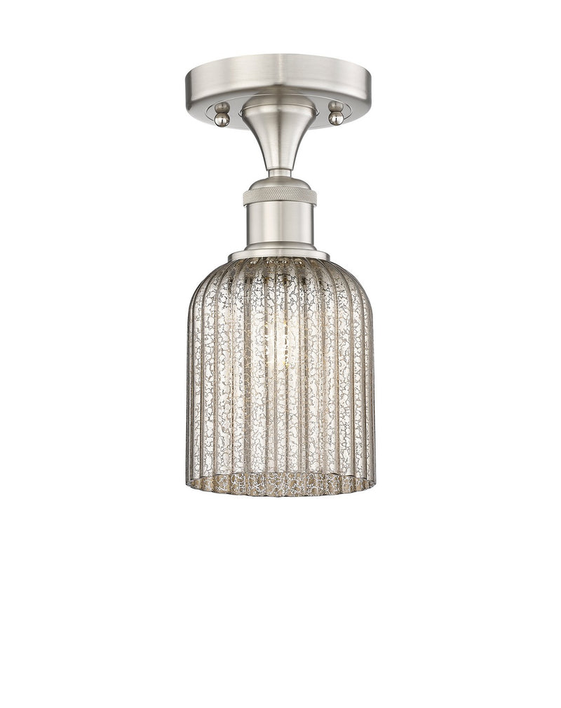 Innovations 616-1F-SN-G559-5ME One Light Semi-Flush Mount, Brushed Satin Nickel