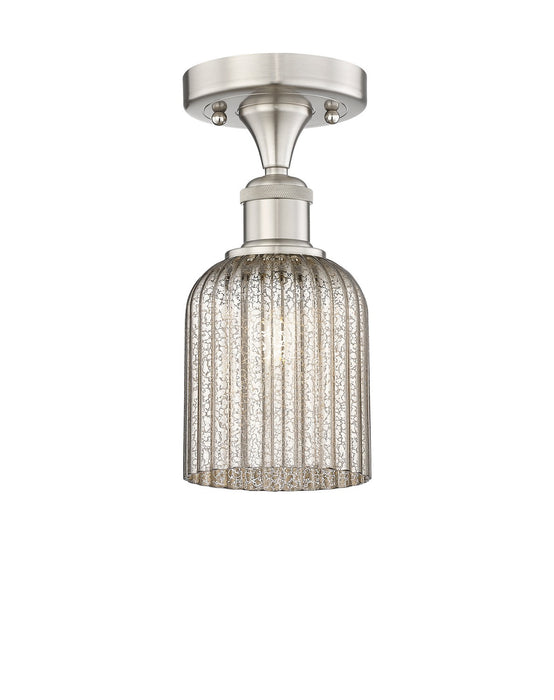 Innovations 616-1F-SN-G559-5ME One Light Semi-Flush Mount, Brushed Satin Nickel