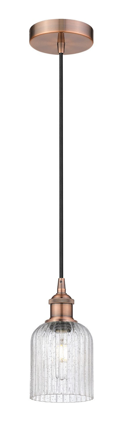 Innovations 616-1P-AC-G559-5SDY One Light Mini Pendant, Antique Copper