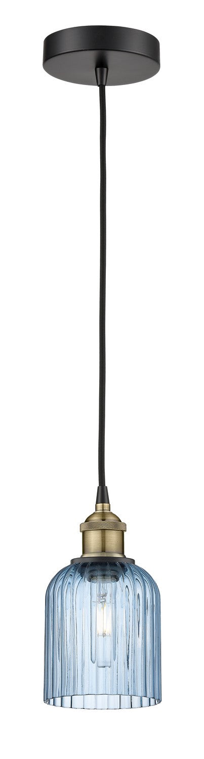 Innovations 616-1P-BAB-G559-5BL One Light Mini Pendant, Black Antique Brass
