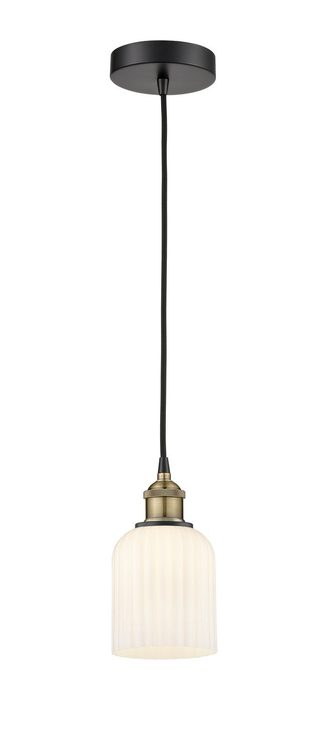 Innovations 616-1P-BAB-G559-5GWH One Light Mini Pendant, Black Antique Brass