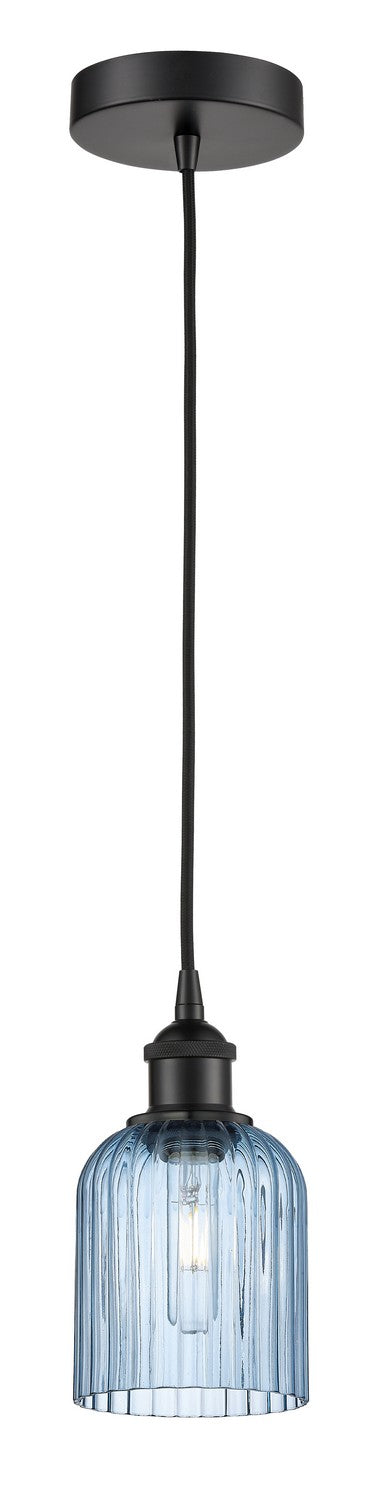 Innovations 616-1P-BK-G559-5BL One Light Mini Pendant, Matte Black