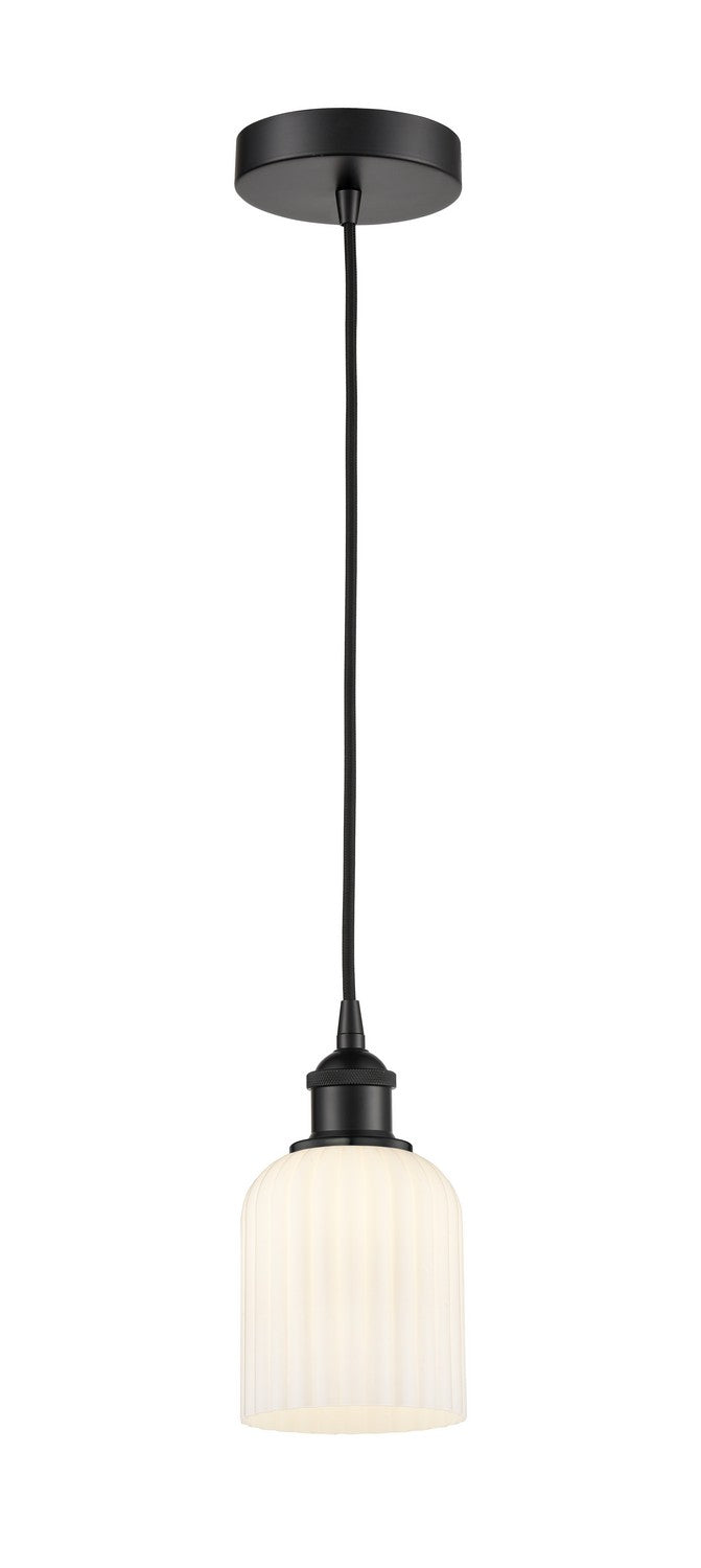 Innovations 616-1P-BK-G559-5GWH One Light Mini Pendant, Matte Black