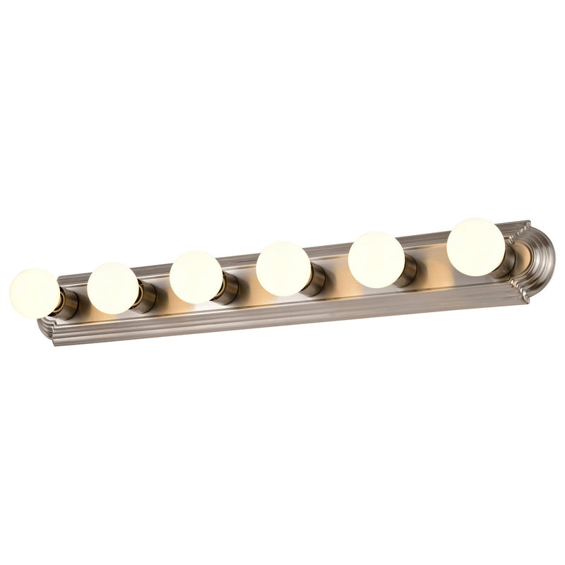 Nuvo Lighting 60-302 Six Light Vanity, Brushed Nickel